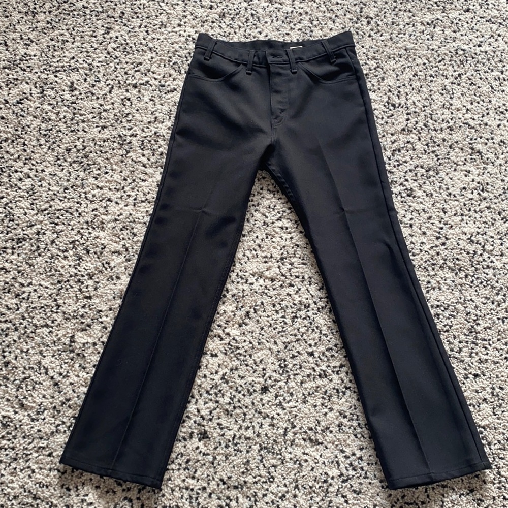 Levi’s fitted and flared pants.